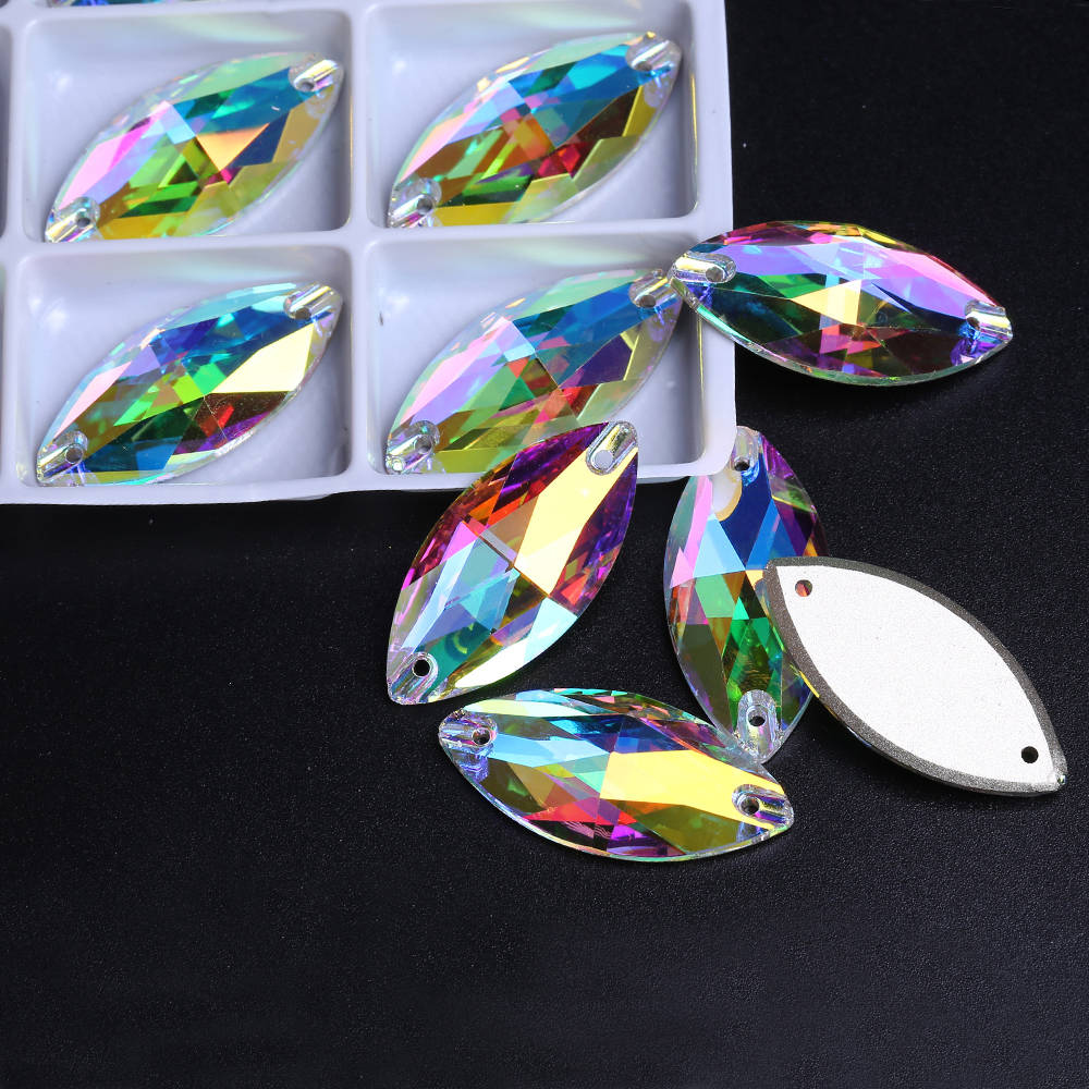 XULIN Nevette Shape Flatback K9 Sew On Stone