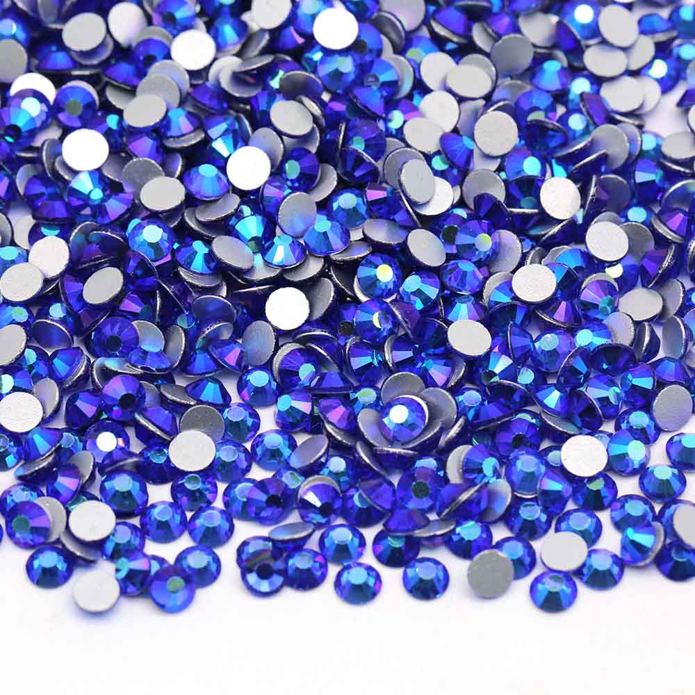 XULIN Rhinestone B17#Sapphire AB Wholesale Flatback Non Hotfix Crystal AB Glass  Rhinestone