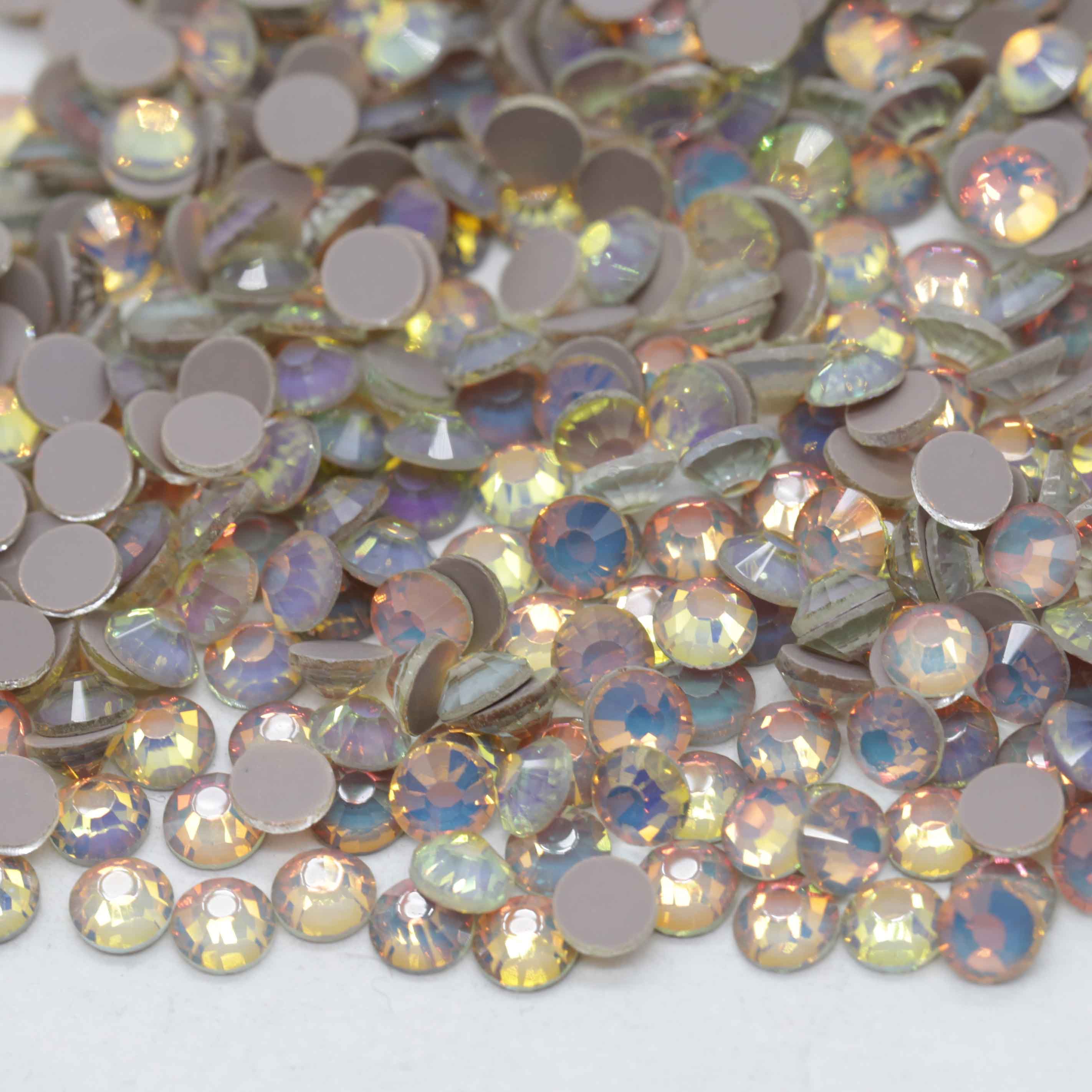 XULIN Mocha Opal Rhinestone MO12#Coffee Wholesale Flatback Mocha Glass Rhinestone