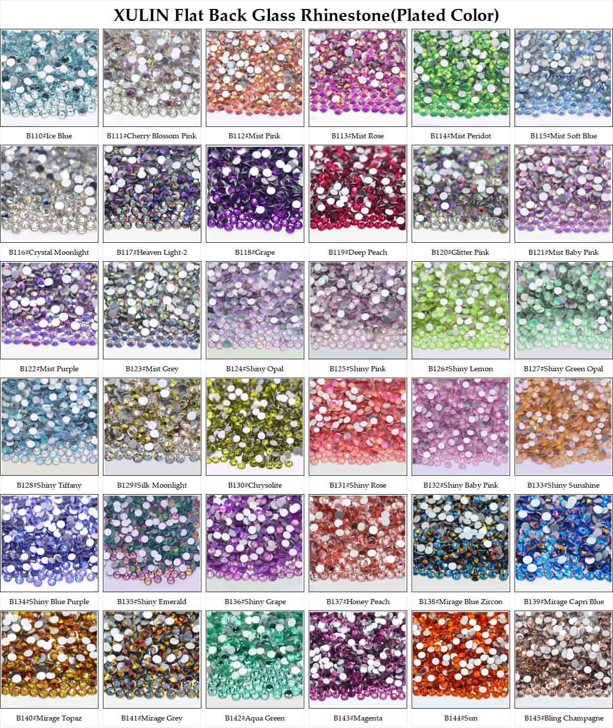 XULIN Flat Back Glass Rhinestone(Plated Color) 3.jpg